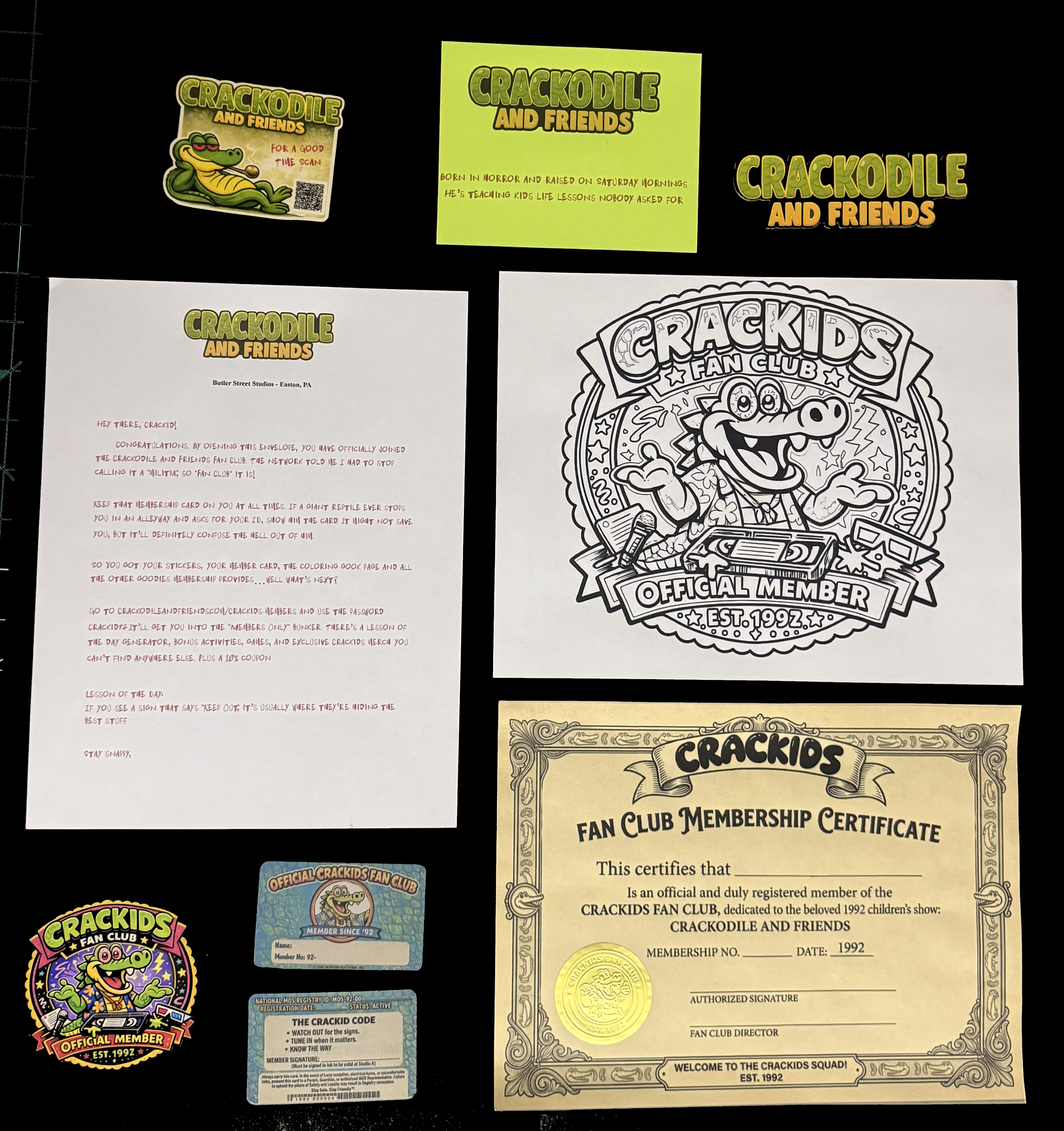 Crackids Fan Club Package