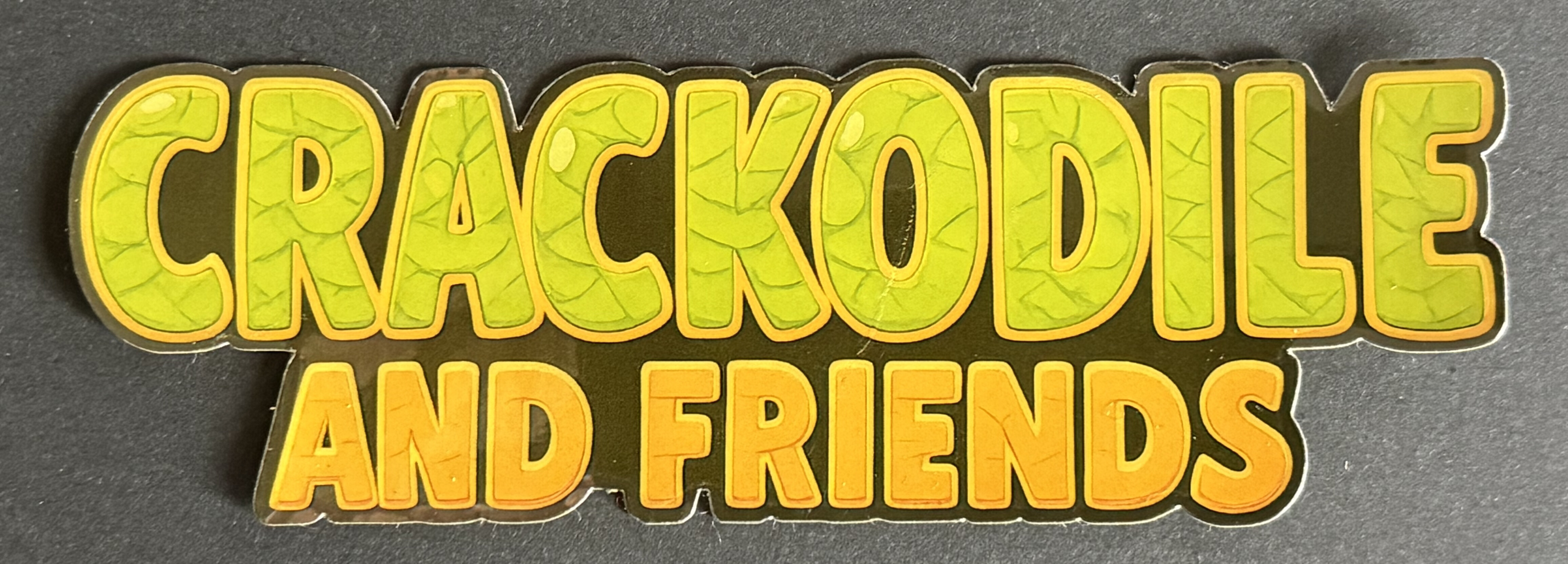 Crackodile & Friends Logo Sticker